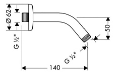 Держатель для душа Hansgrohe 27411000