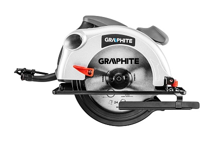 Дисковая пила Graphite 185 мм, 1200Вт, доп диск, кейс 58G488