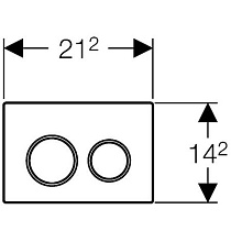 Кнопка смыва Geberit Omega 20 115.085.KH.1
