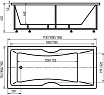 Акриловая ванна Aquatek Феникс 190х90 см с фронтальным экраном (слив слева) FEN190-0000078