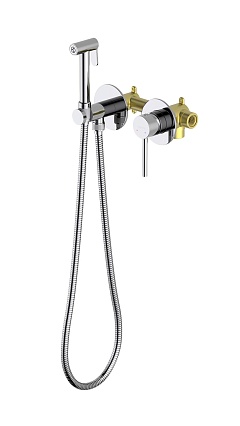 Смеситель Aquatek Европа AQ1319CR с гигиеническим душем, хром