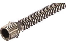 Подводка для газа СТМ ГАЗ сильфонная, 1/2&quot;, гайка-штуцер, 180 см CGHM1218