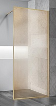 Душевая перегородка Vincea Walk-In VSW-1HP100GWBG 100x200 брашированное золото, золотые нити