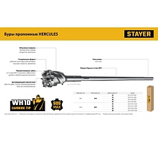 Проломной бур Stayer Hercules-4Х SDS-max 68x500/600 мм 29319-68-600