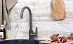 Смеситель для кухни WasserKRAFT Wiese 8407 темно-серый