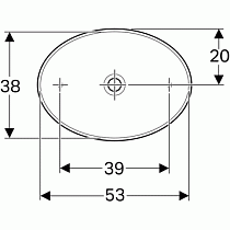 Раковина Geberit VariForm 55 см 500.771.01.2