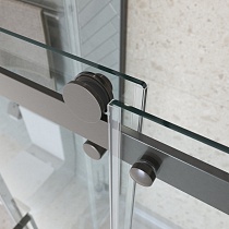 Душевой уголок BelBagno MARINO-2-AH-1-140/80-C-GM 140x80 прозрачный, оружейная сталь
