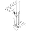 Душевая стойка Am.Pm Func F078F400 с термостатом, хром