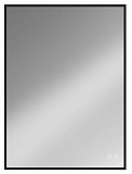 Зеркало Vincea VLM-3VN600B-2 60x80 см, сенсорный выключатель и диммер, антипар, черный