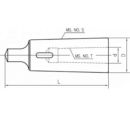 Втулка переходная КМ 5/4 с лапкой SOVIS 2189