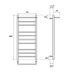 Полотенцесушитель электрический Point PN10150PE П9 50x100 с полкой, хром