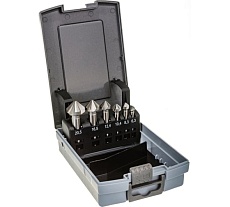 Набор зенковок 90° (6 шт; 6.3, 8.3, 10.4, 12.4, 16.5, 20.5; HSS) Bucovice Tools 741806