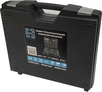 Набор метчиков и плашек H-Tools UNF 1/4 -1,0 HSS-G 37пр 245073HT