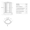 Душевой уголок Тритон Стандарт Мозаика В 90х90