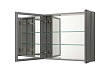 Зеркальный шкаф Aquatek 76x66 см хром AQ7808-MC