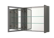 Зеркальный шкаф Aquatek 76x66 см хром AQ7808-MC