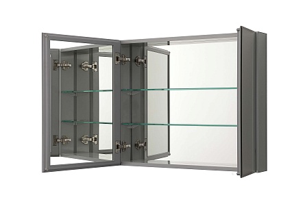 Зеркальный шкаф Aquatek 76x66 см хром AQ7808-MC
