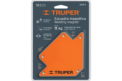 Магнитный уголок для сварки сила 11 кг Truper ESM-3 12119