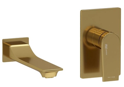 Смеситель для раковины WasserKRAFT Aisch A55543 матовое золото