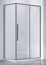 Душевой уголок Vincea Слим-Н (Slim-N) VSR-4SN9010CLGM 100x90 вороненая сталь, стекло прозрачное
