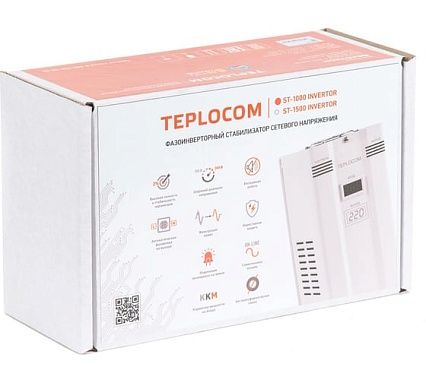Фазоинверторный стабилизатор для бытовой техники Teplocom ST-1000 Invertor 688