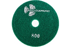 Алмазный гибкий шлифовальный круг Черепашка 100 № 800 сухая шлифовка TRIO-DIAMOND 360800