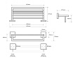 Вешалка-полка для полотенец Bemeta Beta 132205072 хром