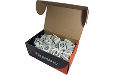 Пластиковый фиксатор для полипропиленовых труб Elematic ECLIP d=25 мм, 100 шт. 13502125