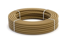 Гофрированная труба Stahlmann из нерж. стали SS304 25А, отожженная, золотисто-желтая, глянцевая, 5м, 2238955