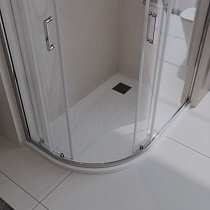 Поддон для душа BelBagno TRAY-MR-UNO-RH-120/80-550-35-W-R-NO 120x80 четверть круга, правый, накладка черный
