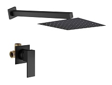 Душевой набор Plumberia TAG KITTG01NO черный матовый