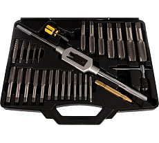 Набор метчиков и плашек Мастак SK-5 1/4&quot;-1&quot;, кейс, 51 предмет 351-10051C