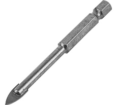 Сверло по керамической плитке и стеклу 6 мм, 6-гранный хвостовик Matrix 72836