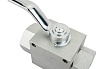 Гидравлический шаровой кран TITAN LOCK 1", типа ВР-ВР, с креп. отв., сталь TLHYDV1F