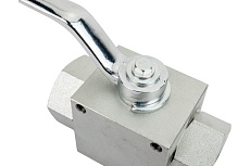 Гидравлический шаровой кран TITAN LOCK 1&quot;, типа ВР-ВР, с креп. отв., сталь TLHYDV1F