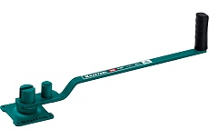 Ручной станок для гибки арматуры Kraftool 10 E на подшипнике, острый гиб 23302