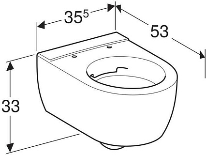 Подвесной унитаз Geberit iCon Rimfree 204060000