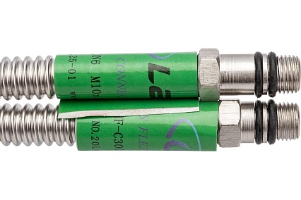 Подводка для смесителя из нержавеющей гофрированной трубы Lavita HF-C300L 1/2хМ10 гайка-штуцер