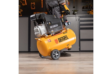 Воздушный компрессор Denzel DK1500/24,Х-PRO 1,5 кВт, 230 л/мин, 24 л 58063