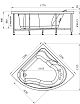 Акриловая ванна Ваннеса Альтея 125х125