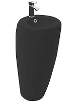 Раковина напольная WeltWasser WW LEERBACH 3838 MT-BL 38 см черный матовый 10000013333