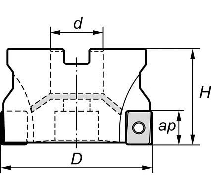 Корпус фрезы N303.D63/Z5 Norgau 022303063