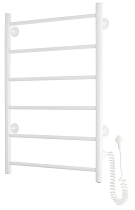 Полотенцесушитель электрический Domoterm Классик DMT 109-6 50x80 EK ТЭН справа, белый