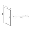 Душевая дверь Vincea Гарда (Garda) VDS-1G120CHG 120x190 брашированное золото, шиншилла