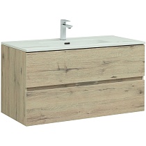 Мебель для ванной Aquanet Алвита New 100 см дуб веллингтон белый
