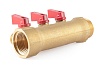 Коллектор с шаровыми кранами PROFACTOR в/н 1" х 3 вых 1/2"нар PF MV 265.3