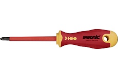 Диэлектрическая крестовая отвертка Felo Ergonic PZ 2X100 41520390