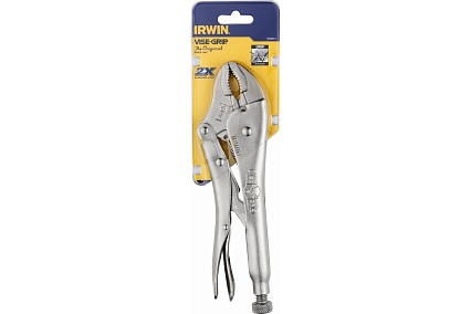 Пассатижи с фиксатором, изогнутые губки, 250мм Irwin 10WR T0502EL4