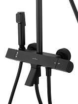Душевая стойка Wonzon&Woghand The One WW-B3094-MB термостат, черный матовый