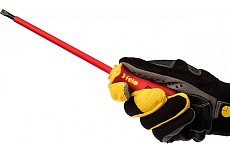 Диэлектрическая отвертка Felo Ergonic 6,5х1,2х150 плоская шлицевая 41306590